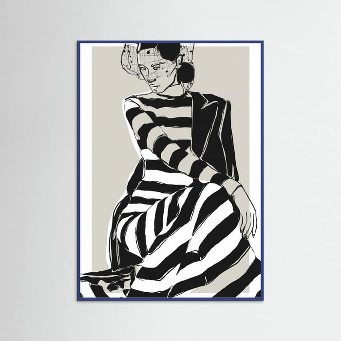 Póster Striped Dress – póster e impresión artística