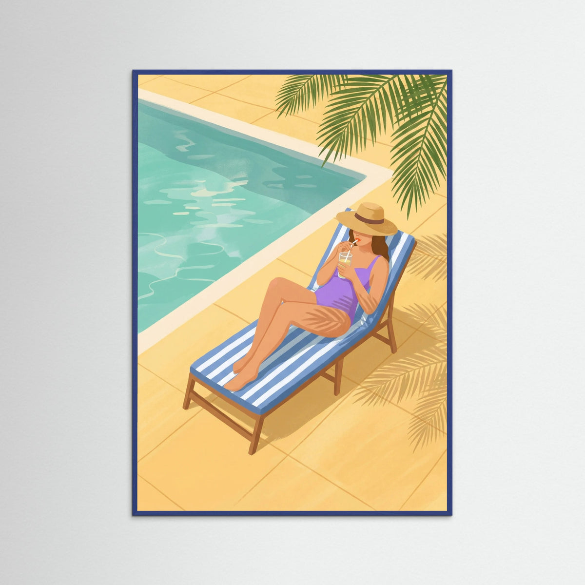 Blue Wood Sunny Siesta