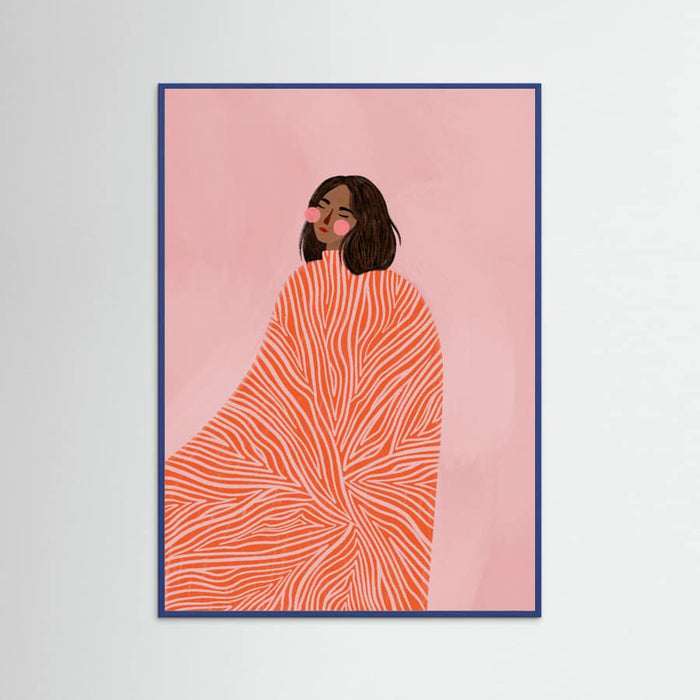 The Woman With the Swirls Poster – poster and art print