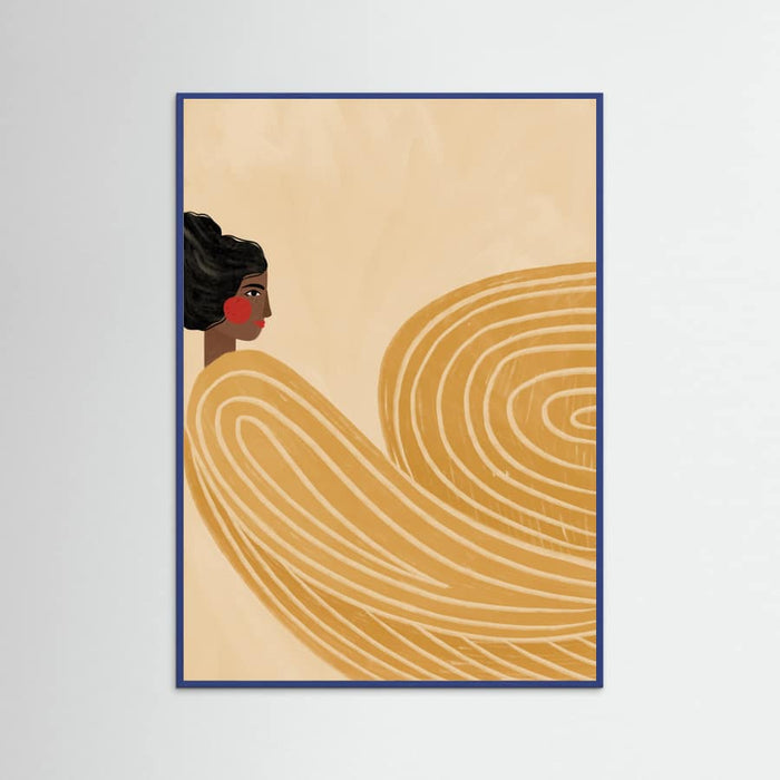 The Woman With the Yellow Stripes Poster – poster and art print