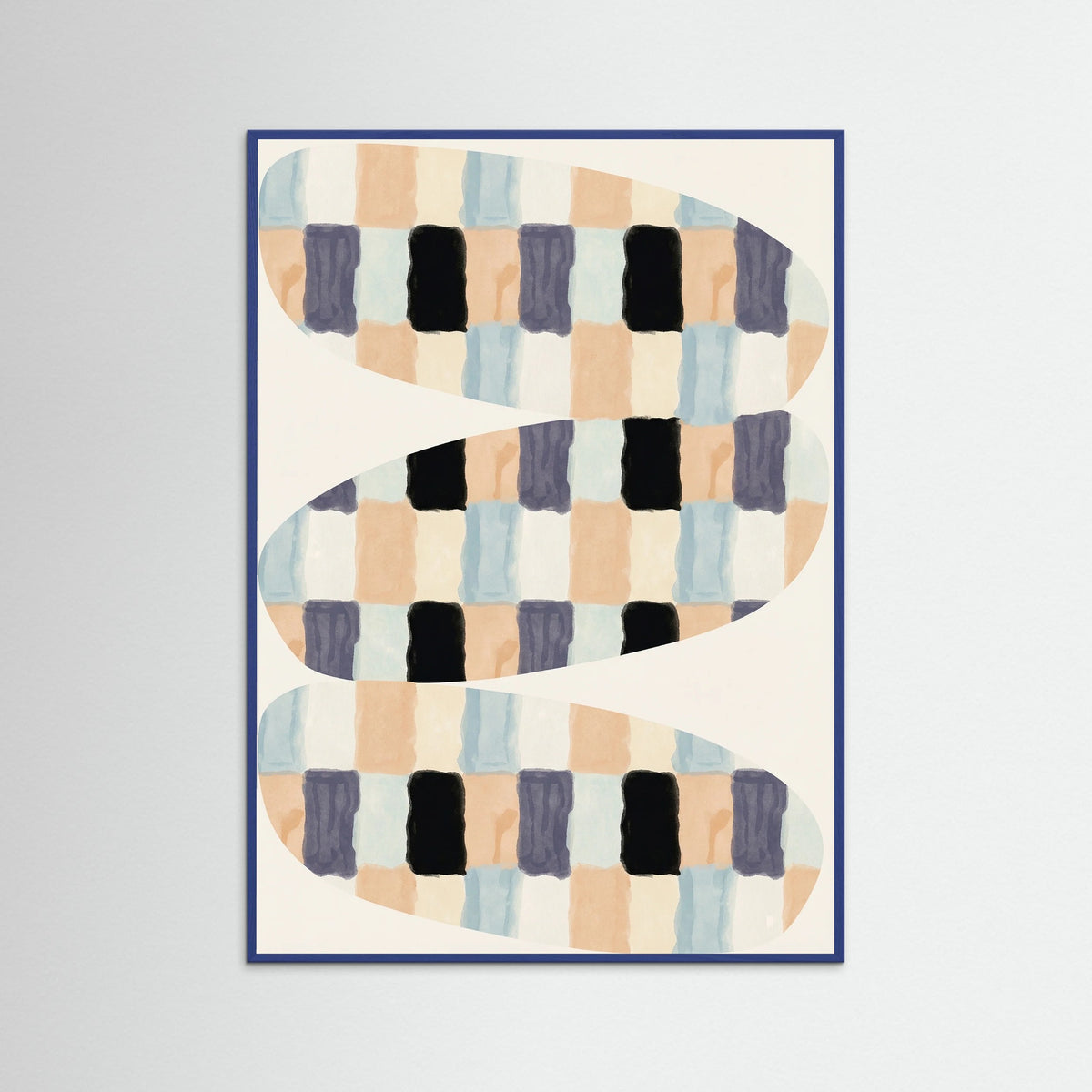 Blue Wood Woven Flow