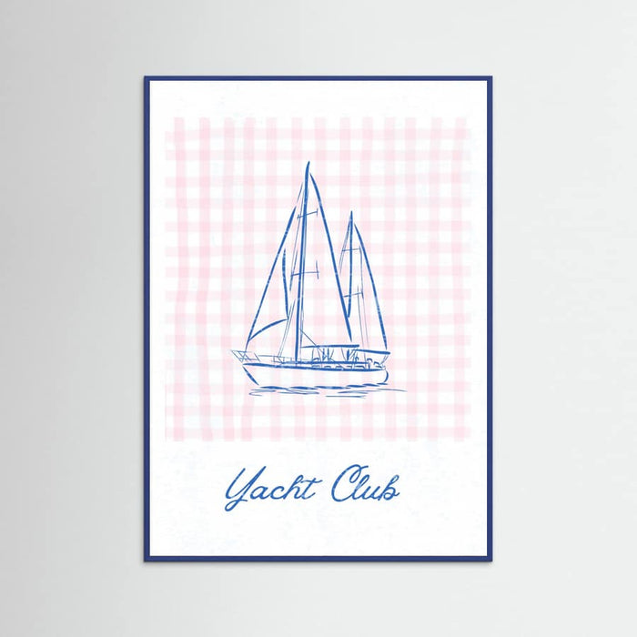 Yacht Club Poster – plakat og kunsttryk