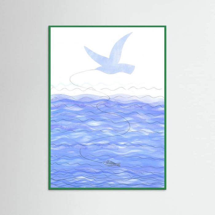 Above the Ocean Waves Poster – poster and art print