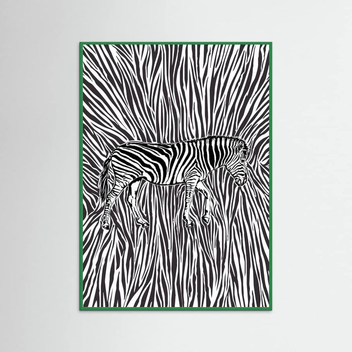 Affiche African Zebra striking camouflage – affiche et impression d’art