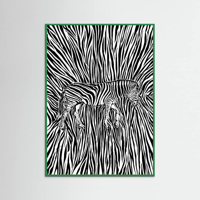 African Zebra striped camouflage -juliste – juliste ja taidepainatus