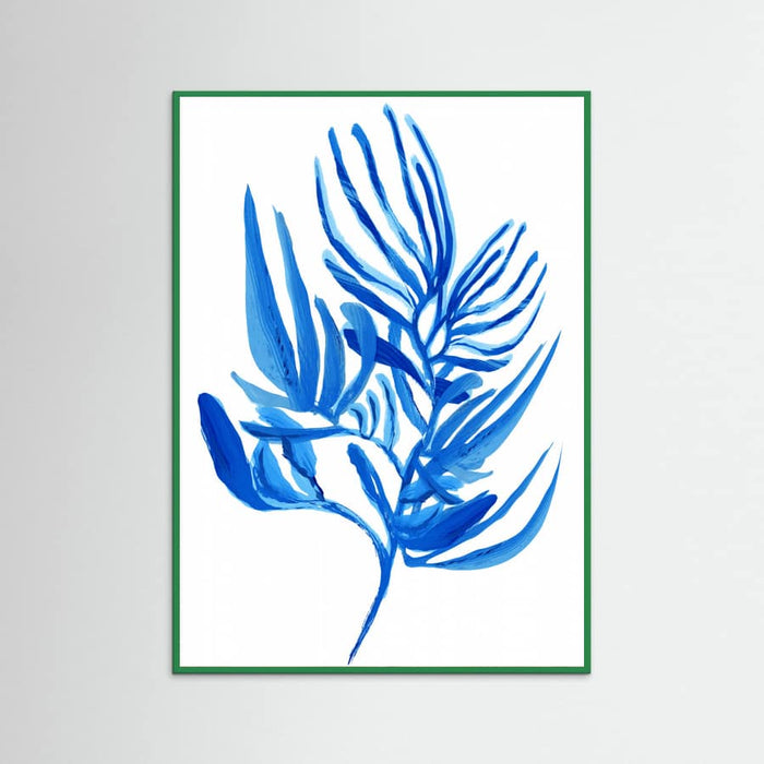 Blue Aquatic Plant Poster 6 – poster and art print