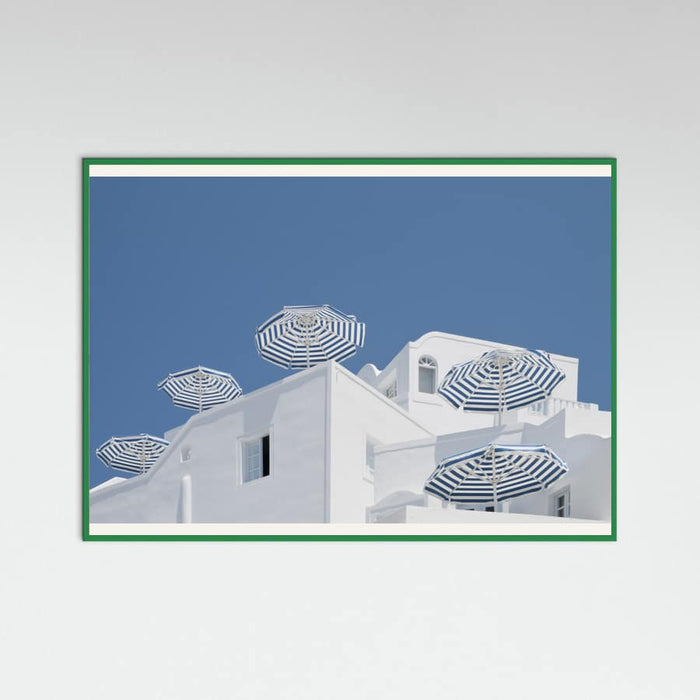 Plakat Blue and white – plakat i druk artystyczny