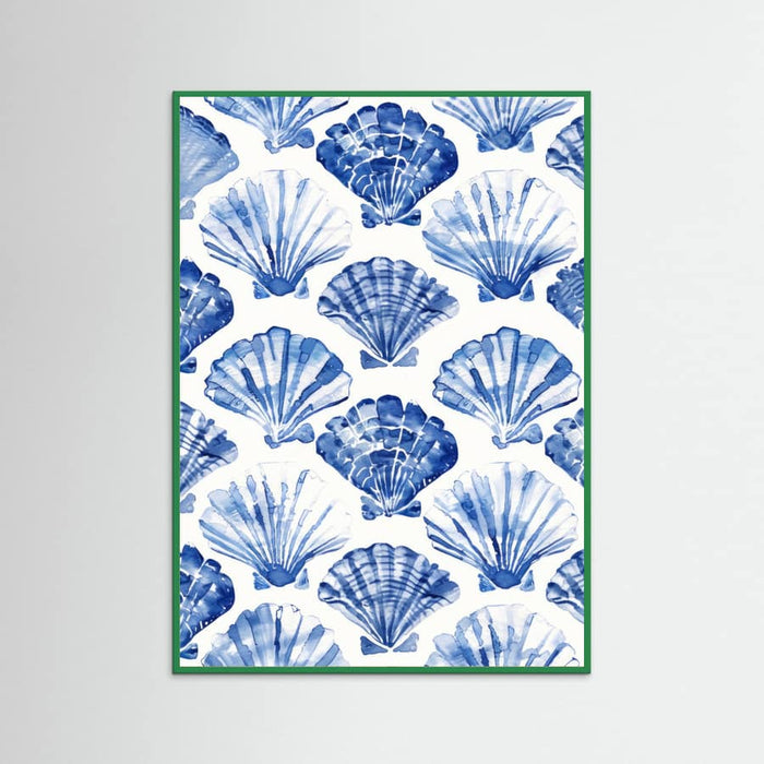 Blueshellpattern Poster – Poster und Kunstdruck