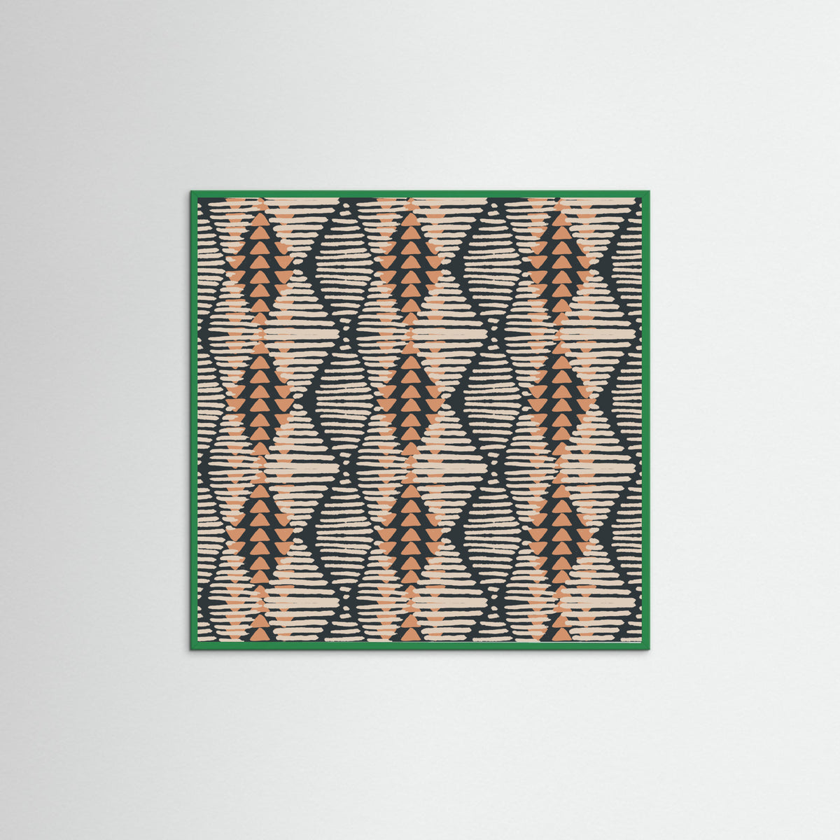 Green Wood Boho Lines Poster