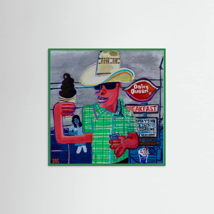 Green Wood Dip Cone Big Poster
