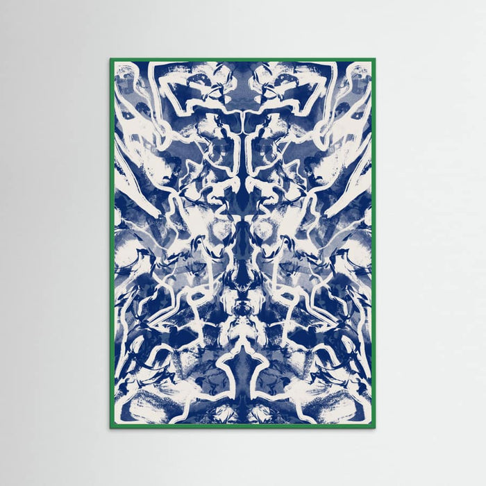 Groovy Ultramarine Abstract Poster – poster and art print