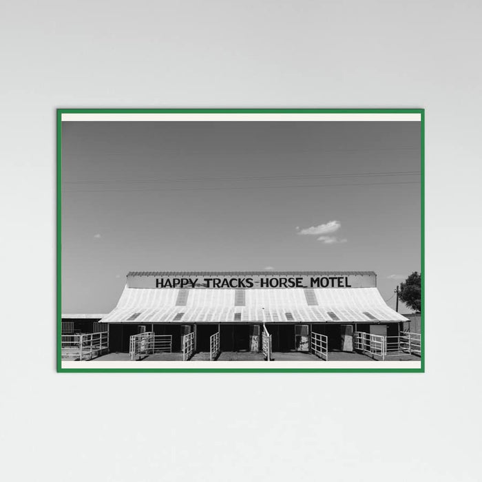 Green Wood Horse Motel Poster