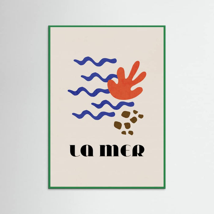 La Mer Abstract Ocean Poster No. 02 – plakat og kunsttryk