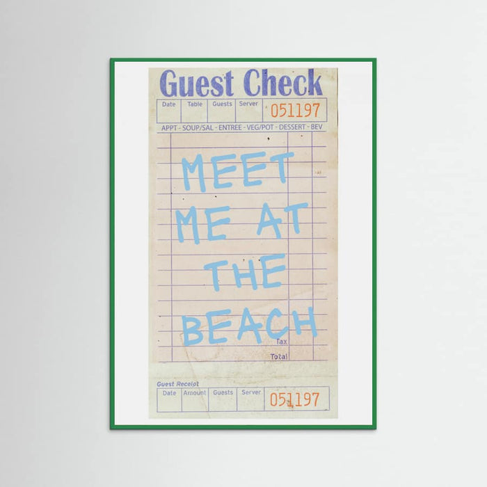Plakat Meet Me At the Beach Blue – plakat i druk artystyczny