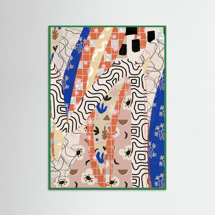 Green Wood Patternplayno04 Poster
