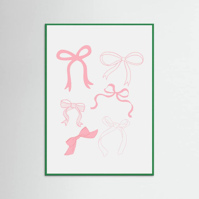Pink Bows Poster – plakat og kunsttryk