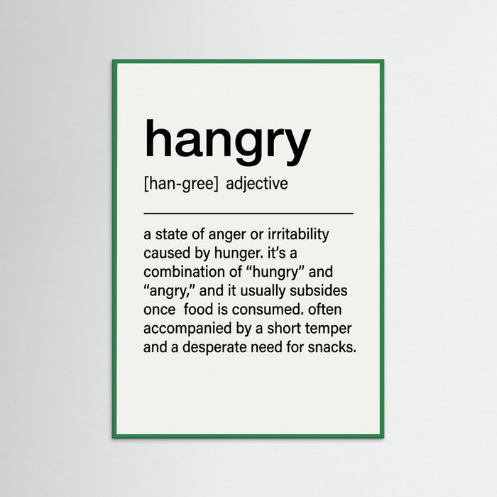 Snack Definition – plakat i druk artystyczny