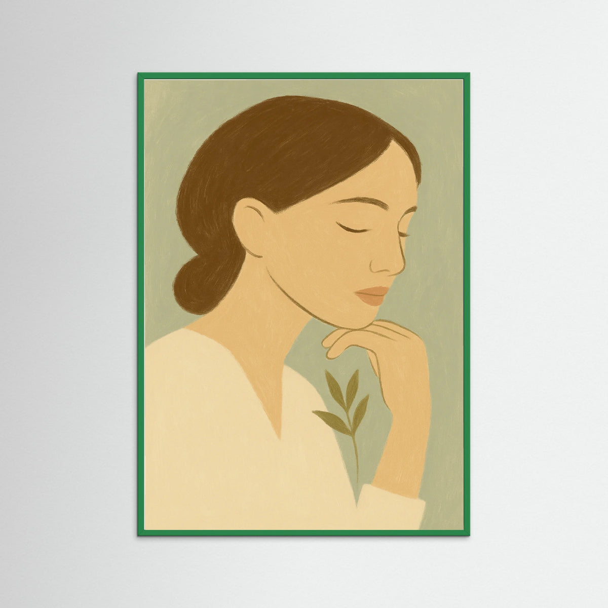 Green Wood Soft gaze