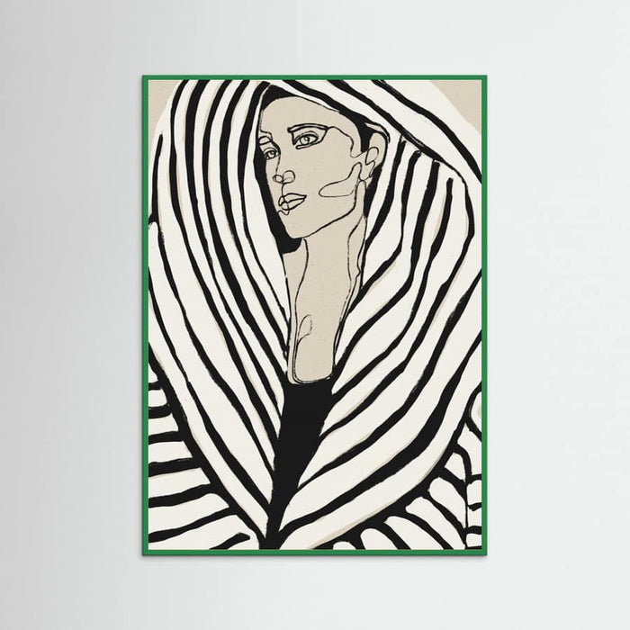 Striped Coat Poster – plakat og kunsttryk