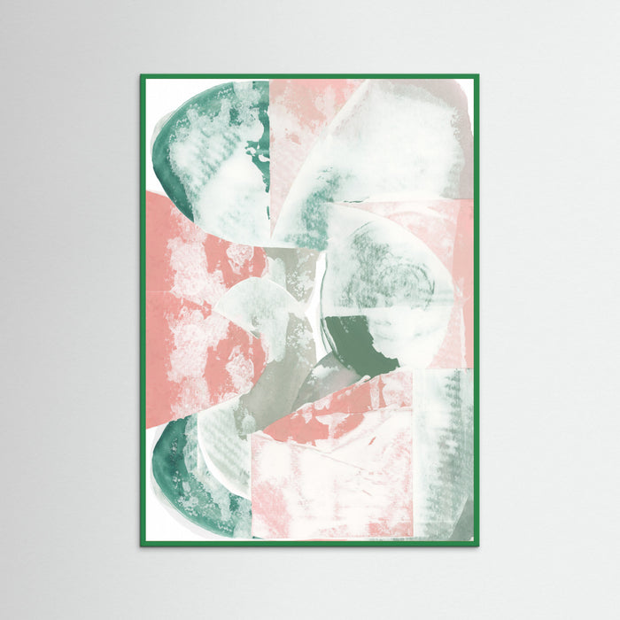Green Wood Terra & Teal 1 Poster