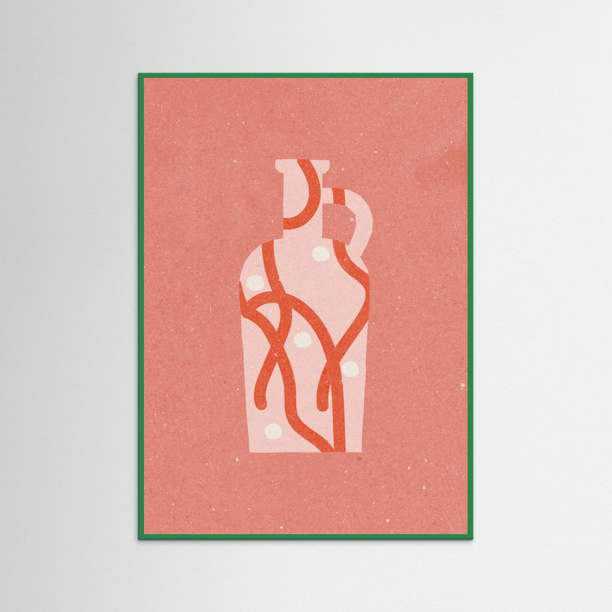 Green Wood Vase 4 Poster