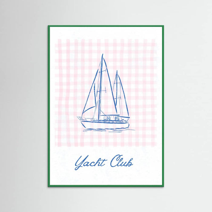 Yacht Club Poster – plakat og kunsttryk
