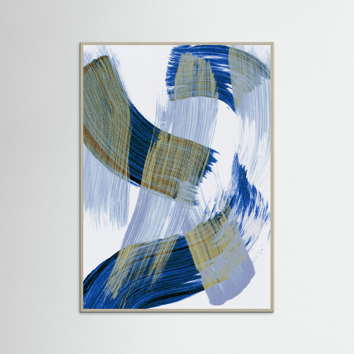 Grey Wood Abstract Brush Strokes 13 Poster