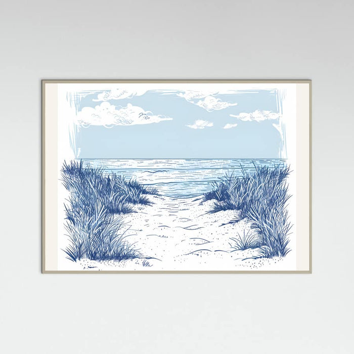 Beach Walk Poster – poster and art print