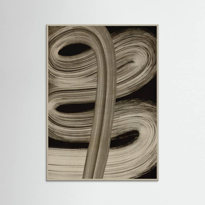Beige strokes no 4 Poster – Poster und Kunstdruck