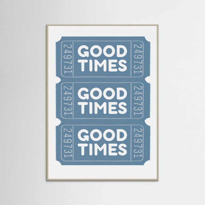 Póster Blue Good Times – póster e impresión artística