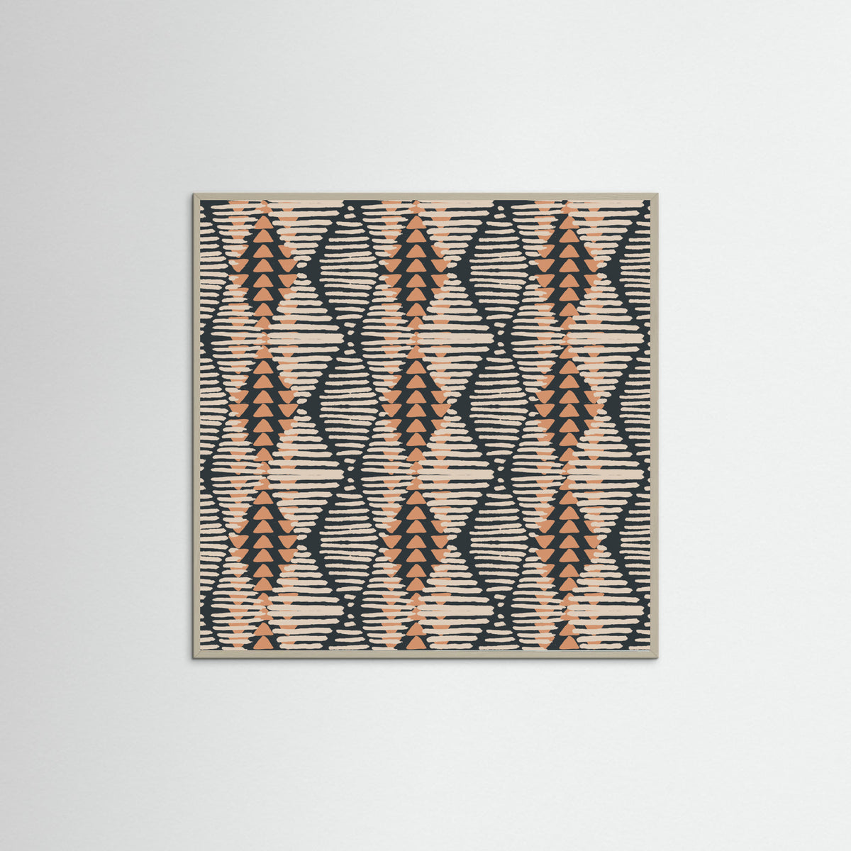 Grey Wood Boho Lines Poster