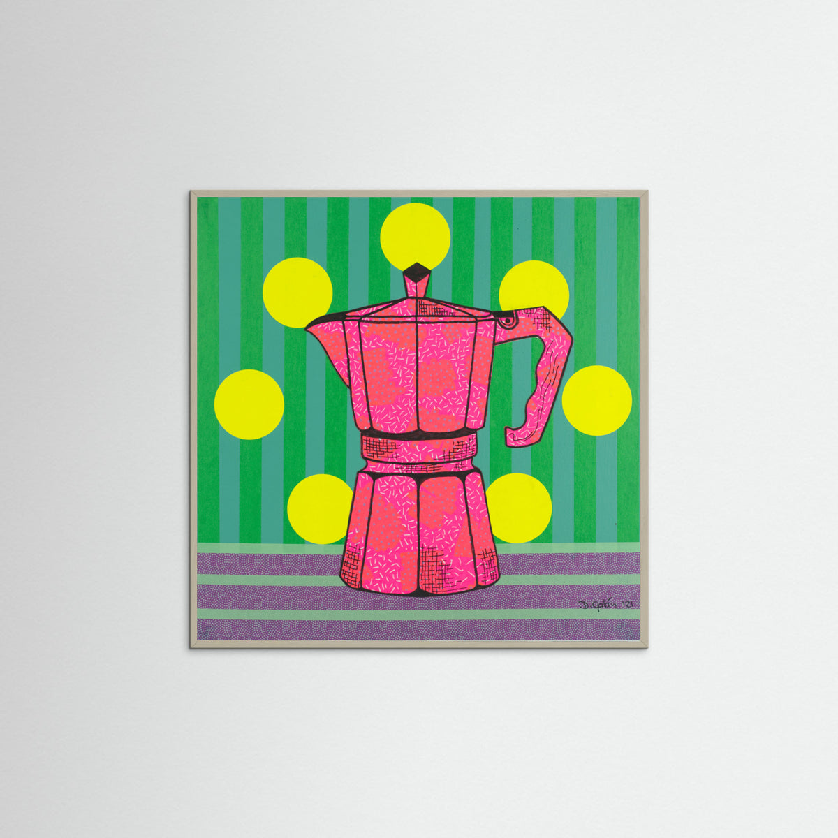 Grey Wood Cafe Ole Poster