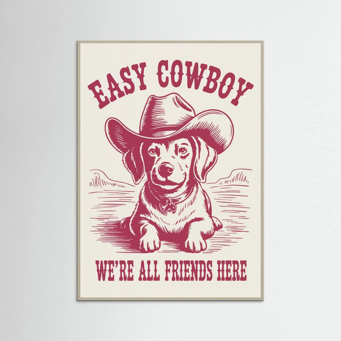 Easy Cowboy Poster – poster och konsttryck