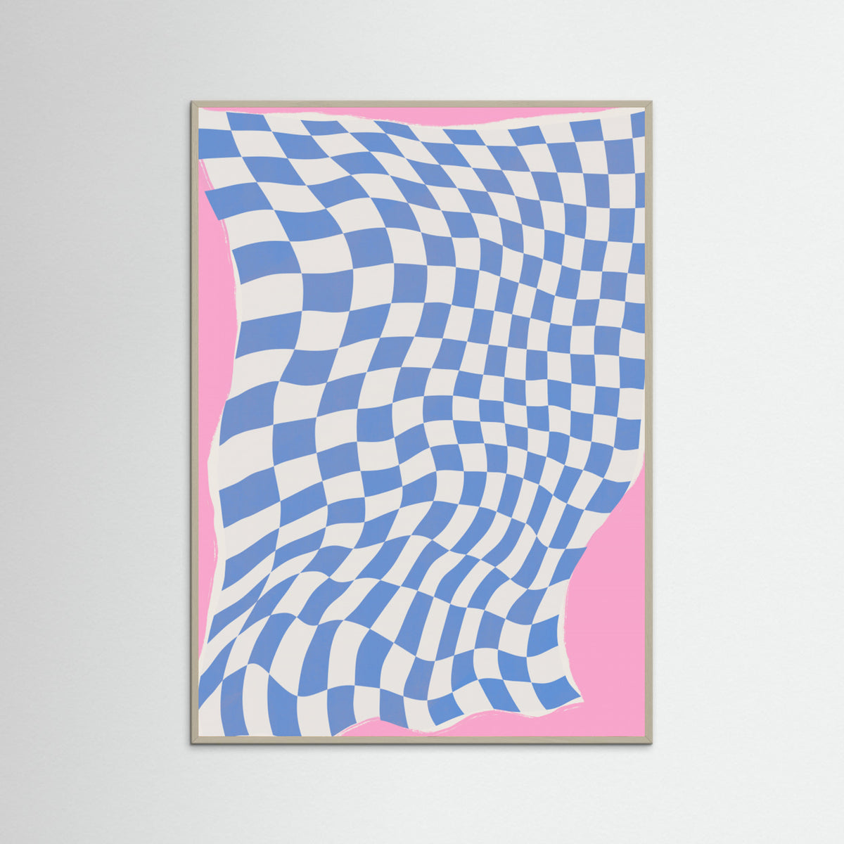 Grey Wood Fabric and Wind Poster