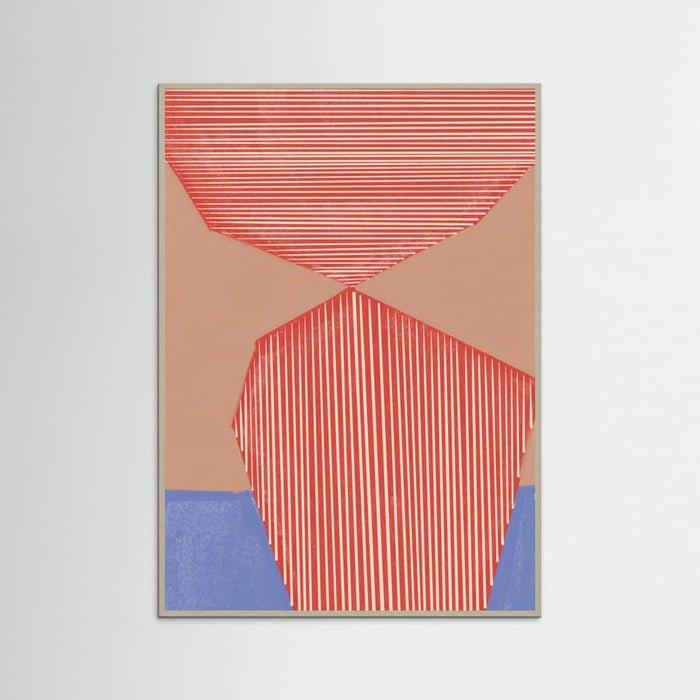 Grey Wood Geo Balace Poster