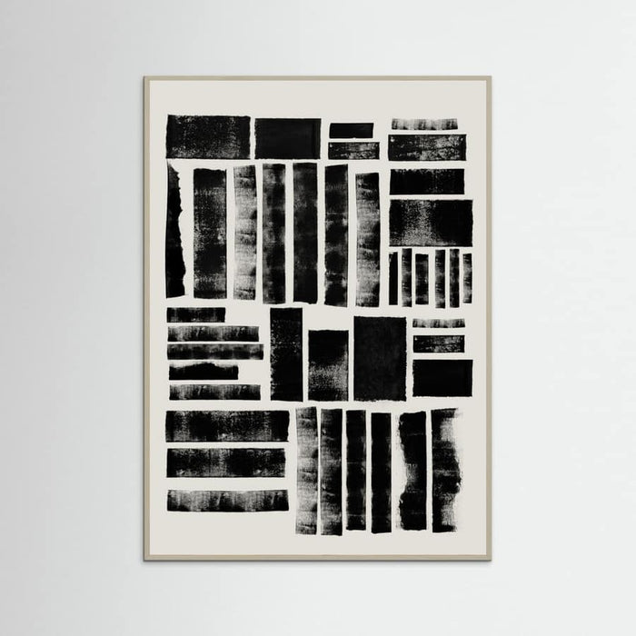 LINO CUT COMPOSITION Poster – plakat og kunsttryk