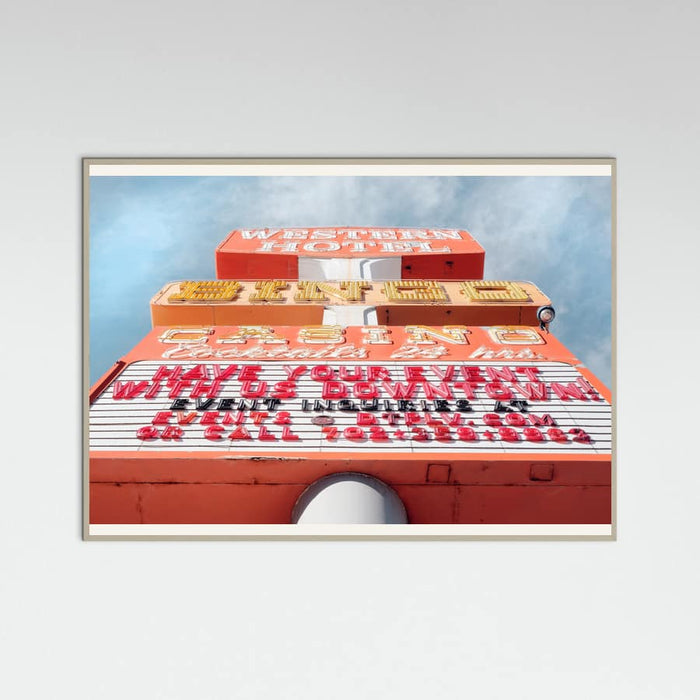 Grey Wood Las Vegas Bingo Poster