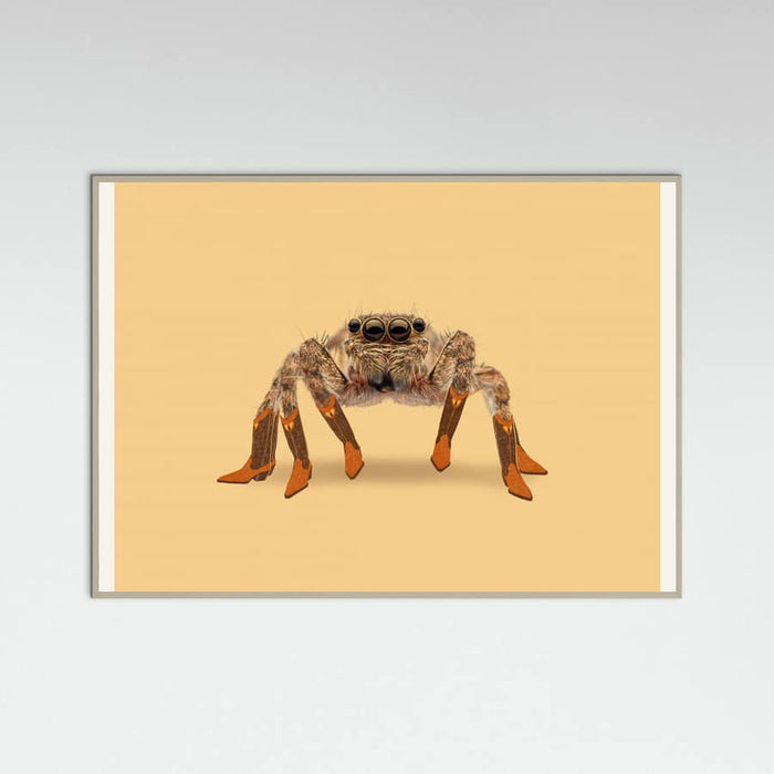 Grey Wood Lydia the Leggiest Cowgirl Spider Poster