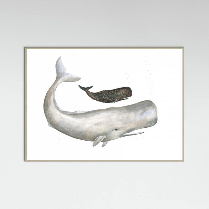 Poster Mother and Baby Sperm Whale – poster e stampa artistica