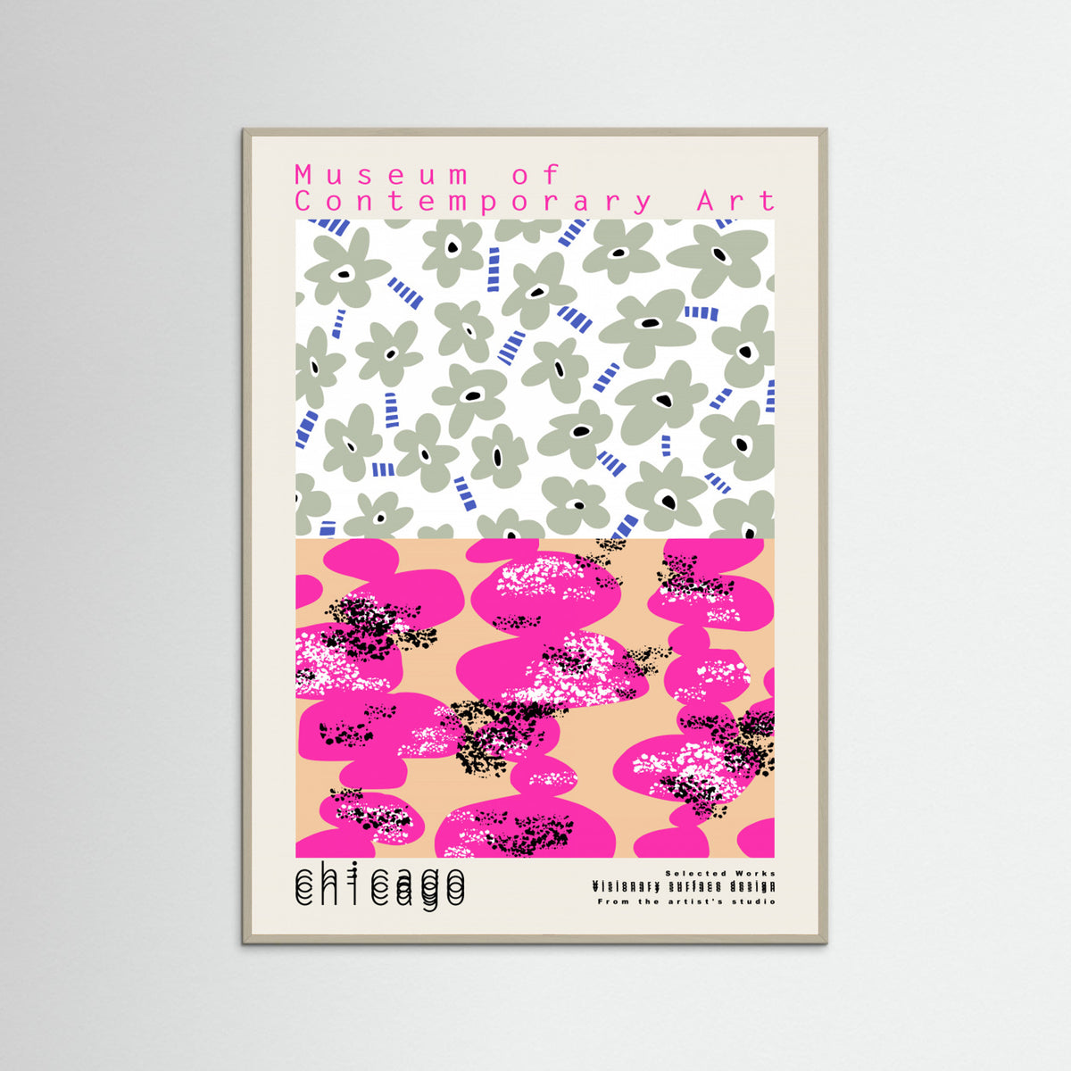Grey Wood Museum of Contemporary Art Chicago Poster