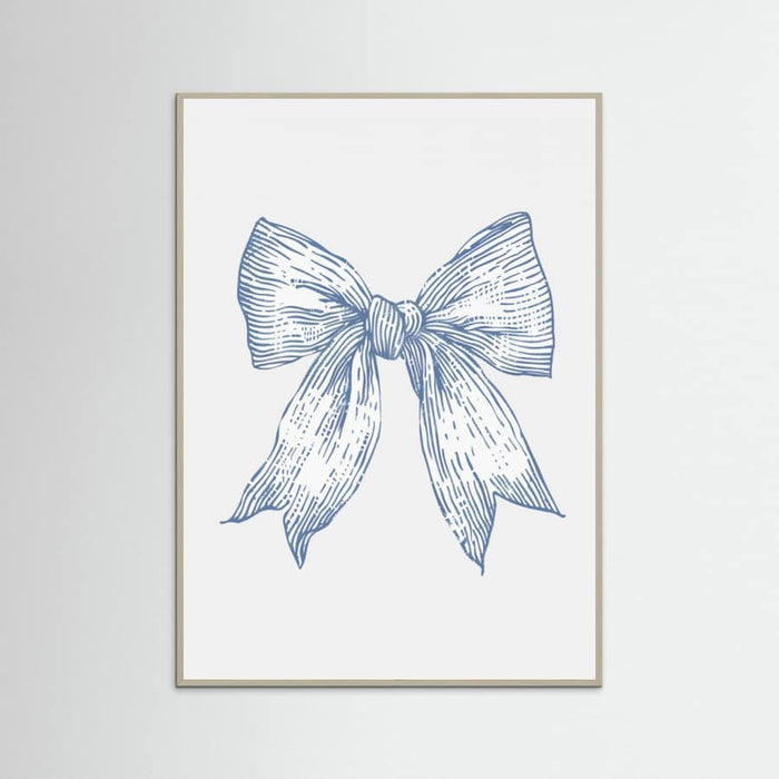 Plakat Nautical Pale Blue Bow – plakat i druk artystyczny
