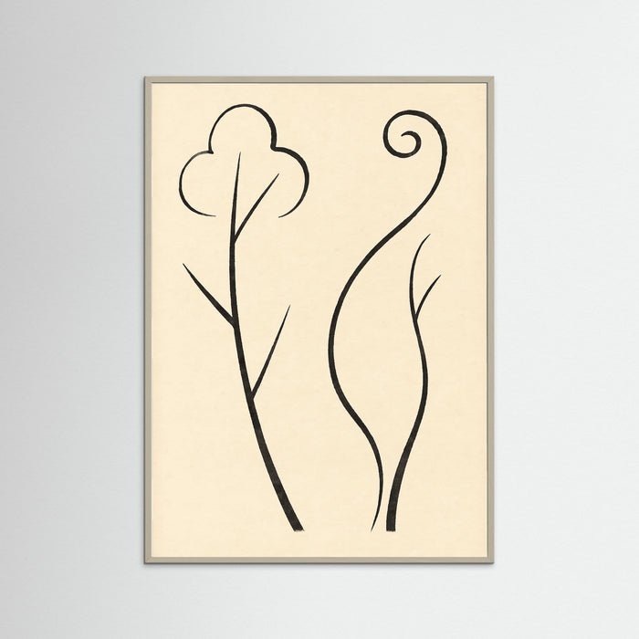 Grey Wood Organic Curves