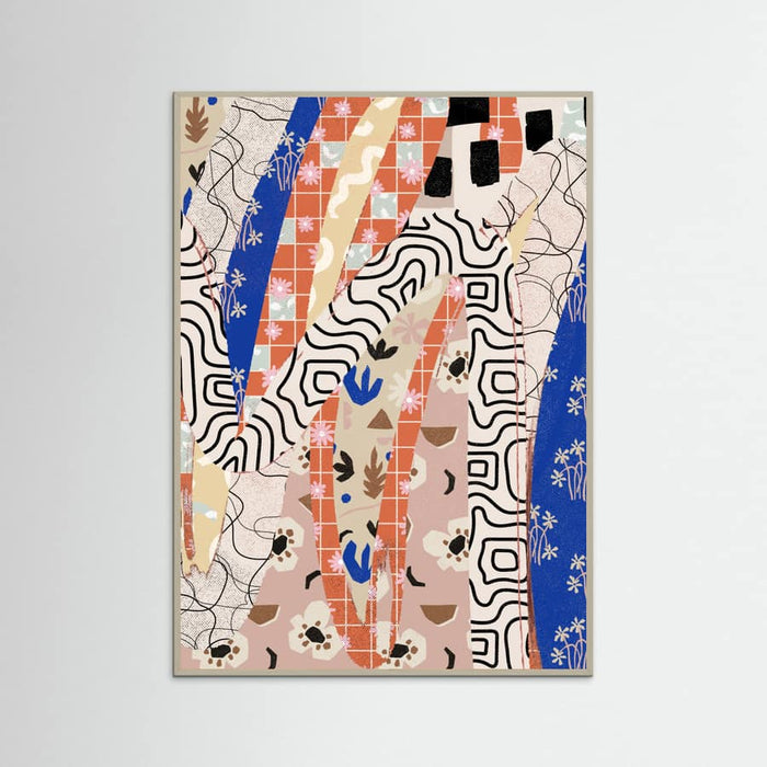 Grey Wood Patternplayno04 Poster