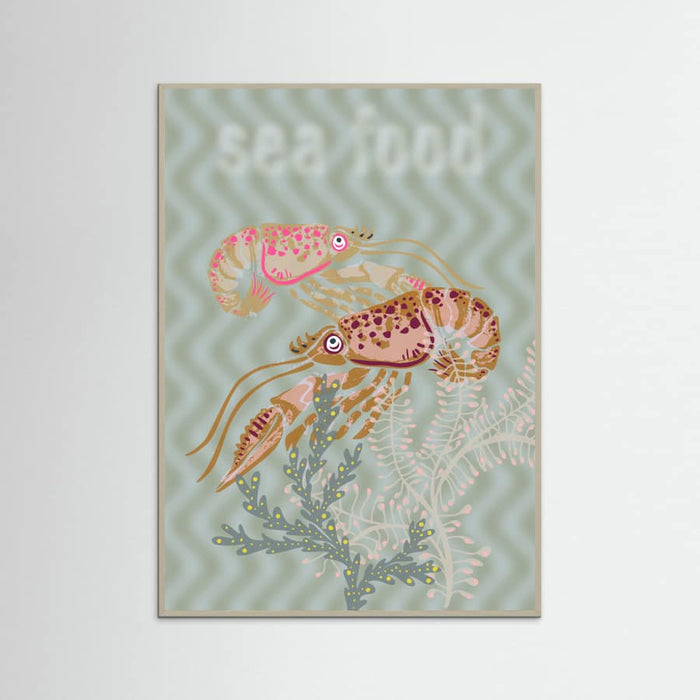 Sea food Neptune's joy Poster – poster and art print
