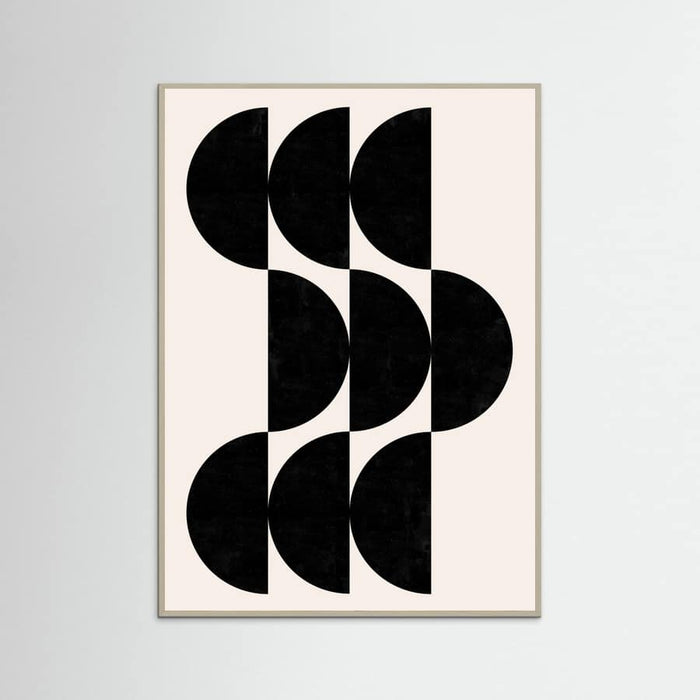 Grey Wood Shape By Cats and Dotz 30 X 42 Inches Textured Black Poster