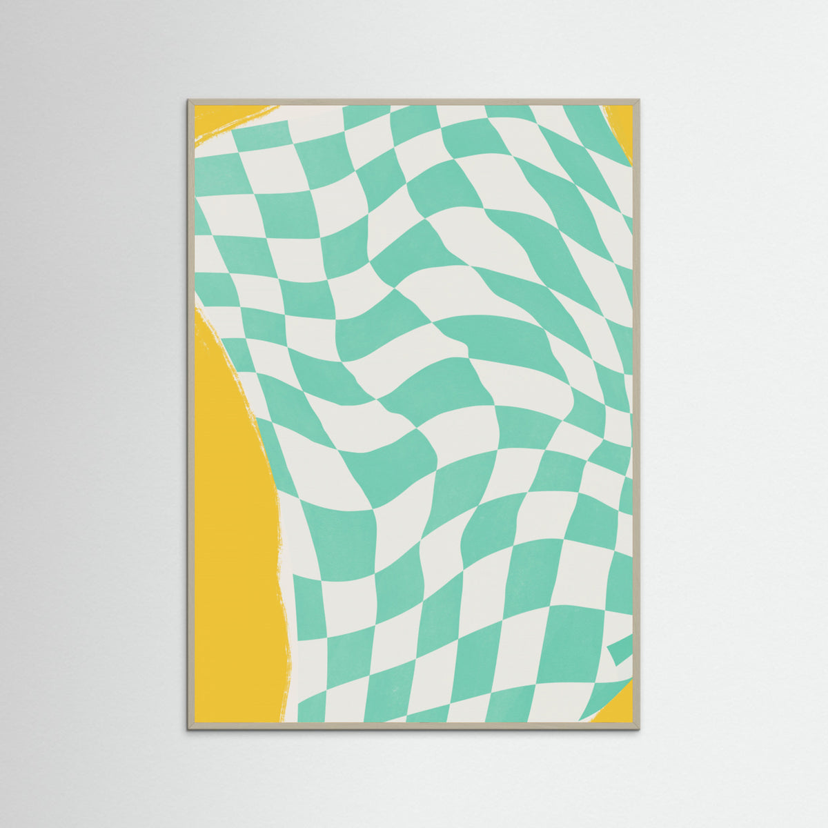 Grey Wood Summer Line Drying Fabric Poster
