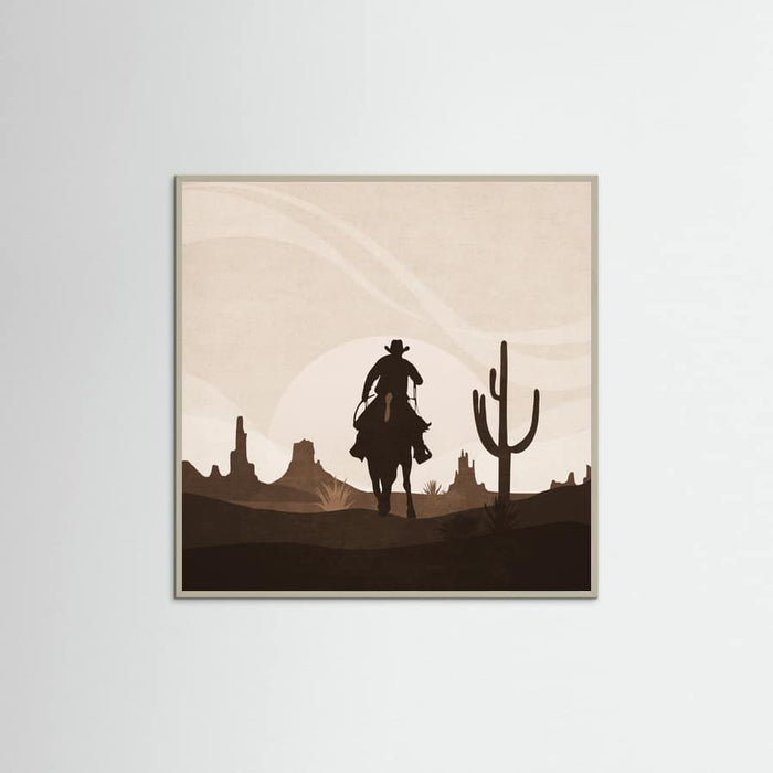 Grey Wood Sunset Poster
