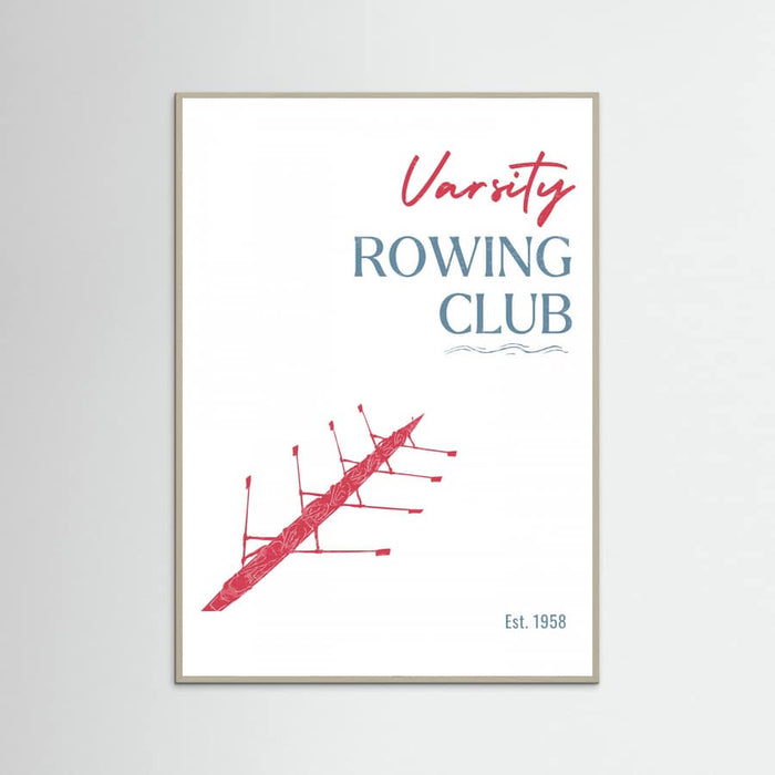 Varsity Rowing Club Poster – poster and art print