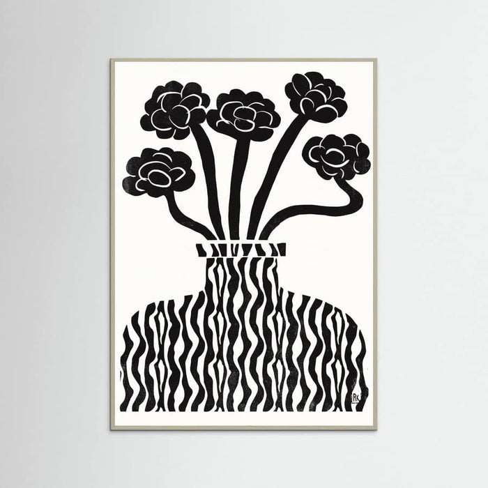 Vase and Flowers 03 Poster – plakat og kunsttryk
