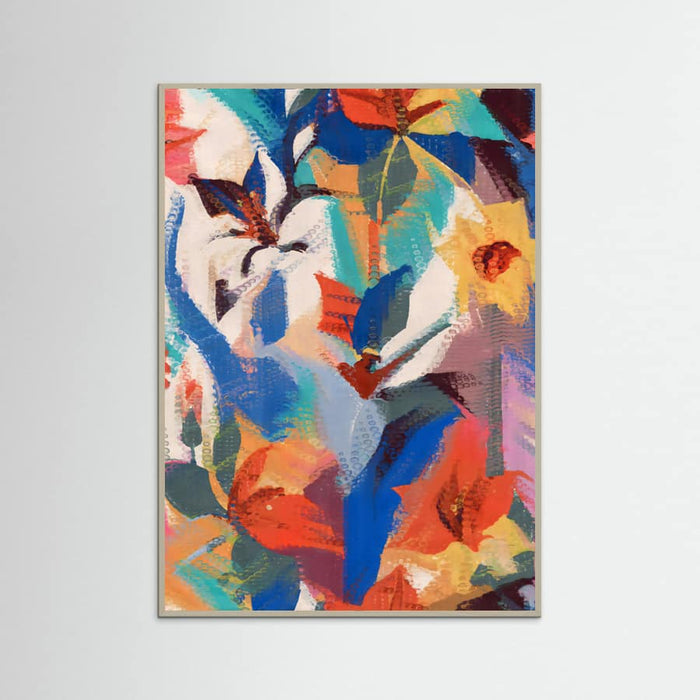 Grey Wood Wild Petals Rhapsody Poster